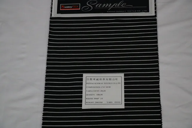 Cvc 60/40 200gsm Yarn Dyed