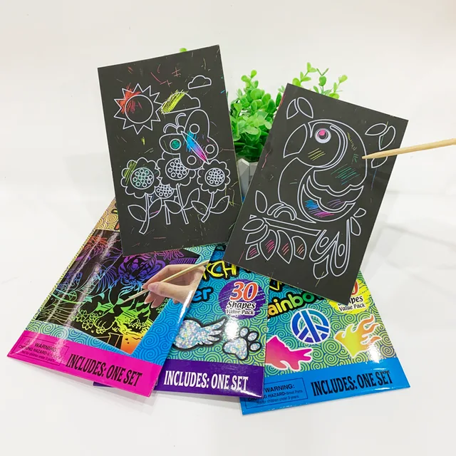 Scratch Rainbow Set/Water Color Magic Set/Paint Magic Set/Rainbow Art Set