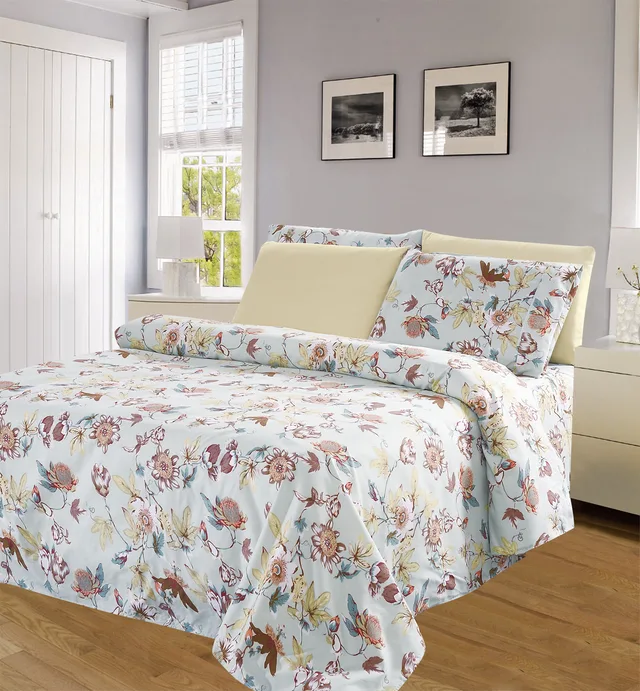 Luxury designer Home Textile bedding sets, 100% polyester microfiber printed bed sheets