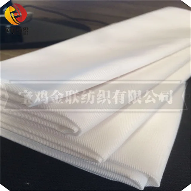 TC White Twill Fabric TC 65/35 21*21 108*58 57/58"