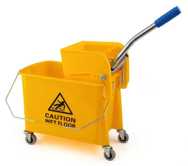 20L cleaning plastic squeeze mop bucket with down press