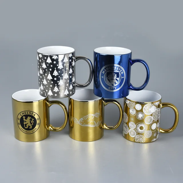 11oz Can Shape Electroplating Mug with Decal