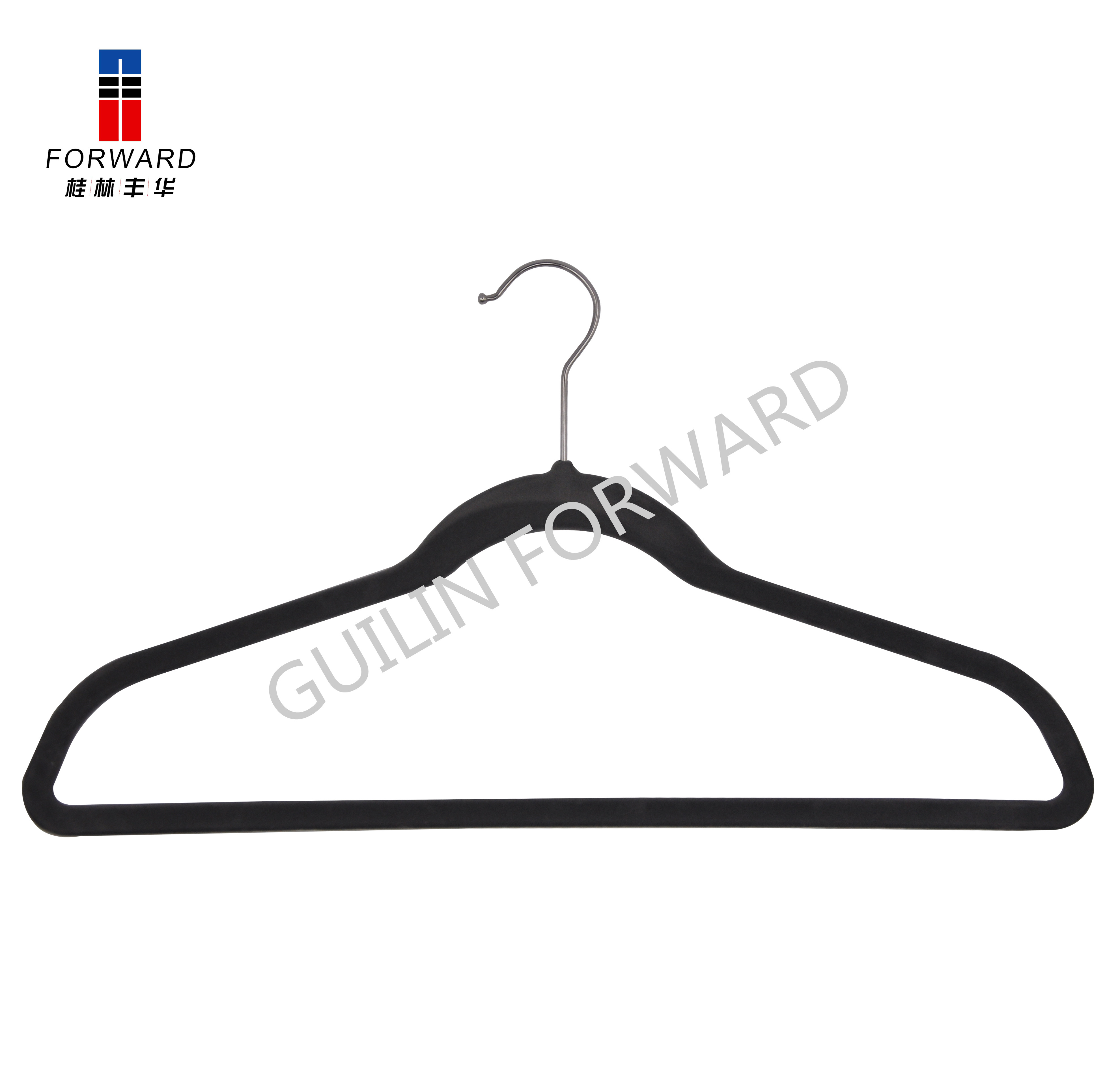 Flocked hanger