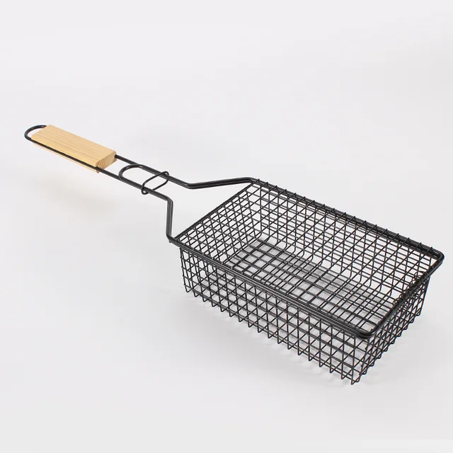 Heavy Duty Stainless Steel Grilling Accessories rotisserie grill basket for outdoors/indoors Vegetable & meat
