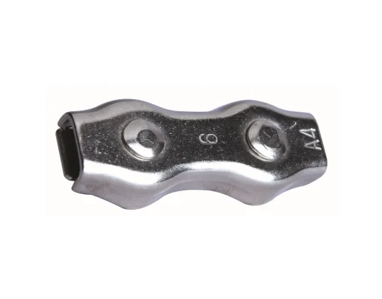 Stainless steel duplex wire rope clip, AISI316 or AISI304