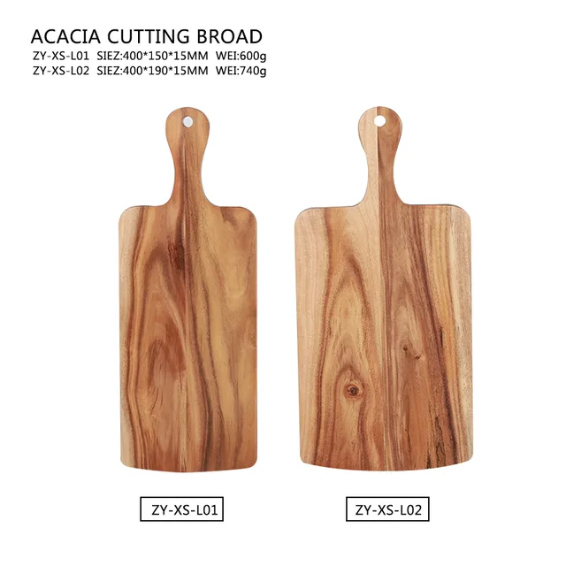 ZY-XS Acacia Cutting board, Chopping board, Serving board,Kitchen Chopping Board for Meat