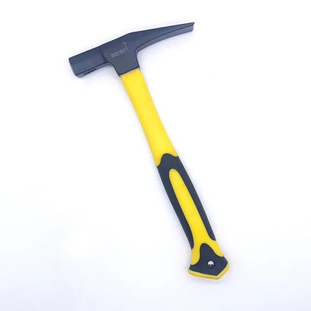 Brick hammer with fiberglass handle