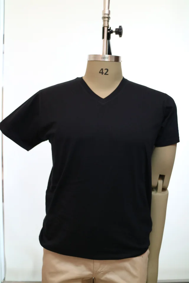 Men's Combed Cotton T-Shirts,v-Neck