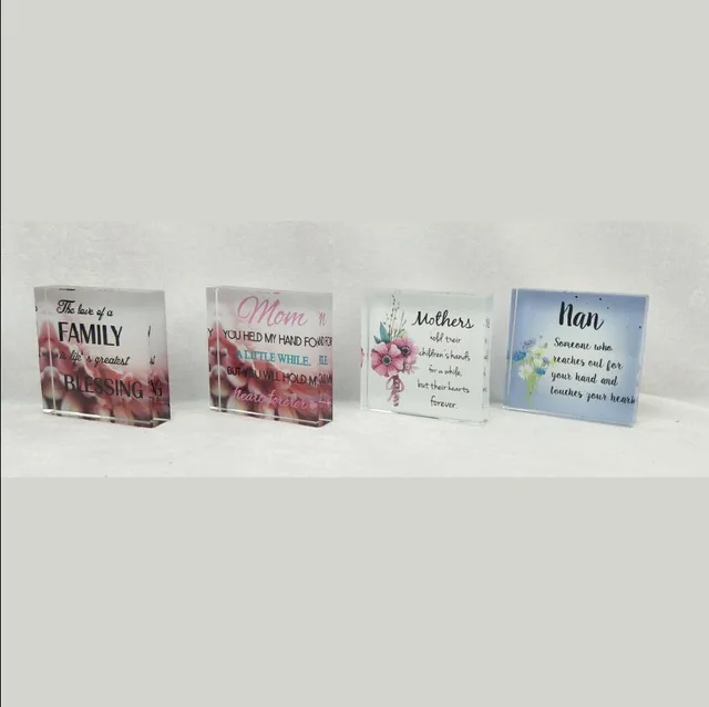 Glass Message Block