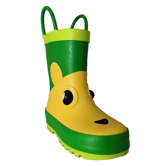 3D patch rain boots