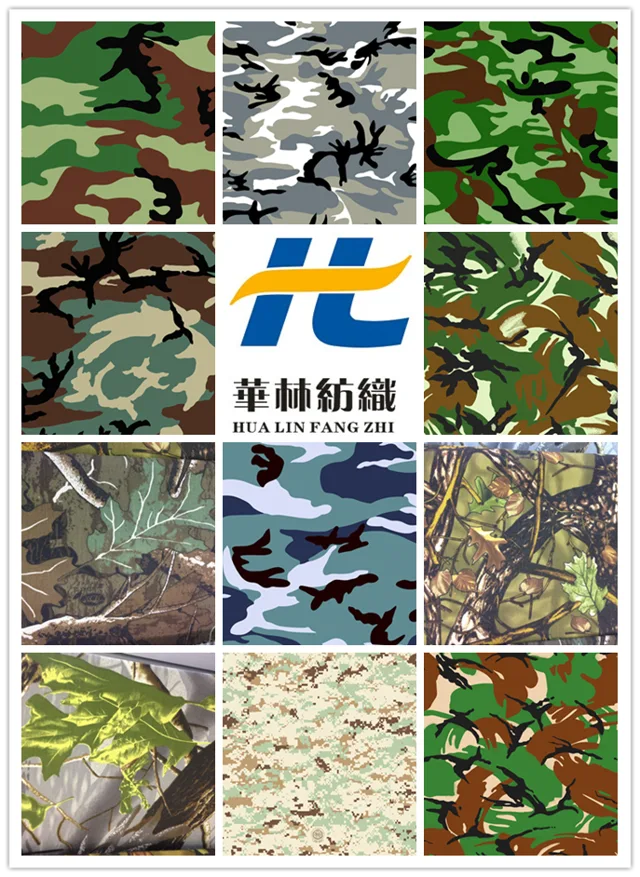 Camouflage printed