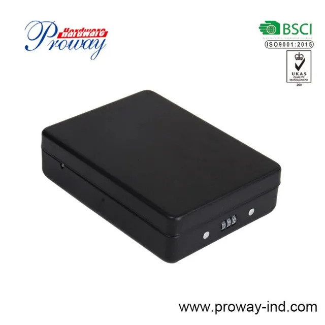 Portable safe with combination lock