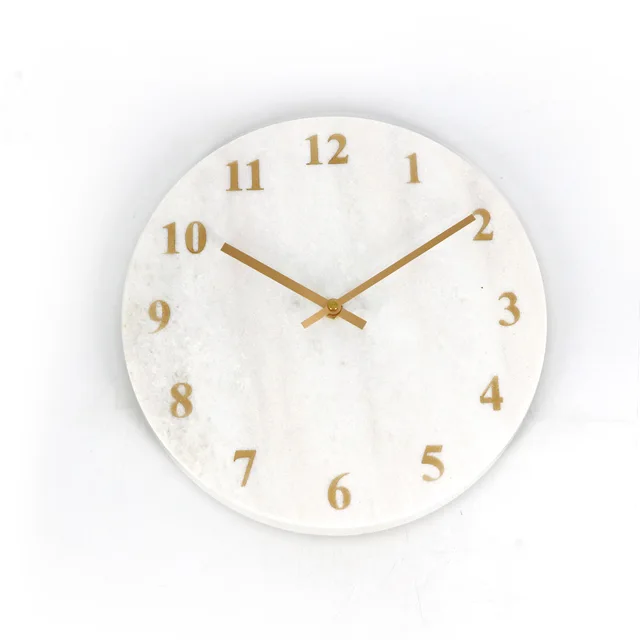 Marble wall clock