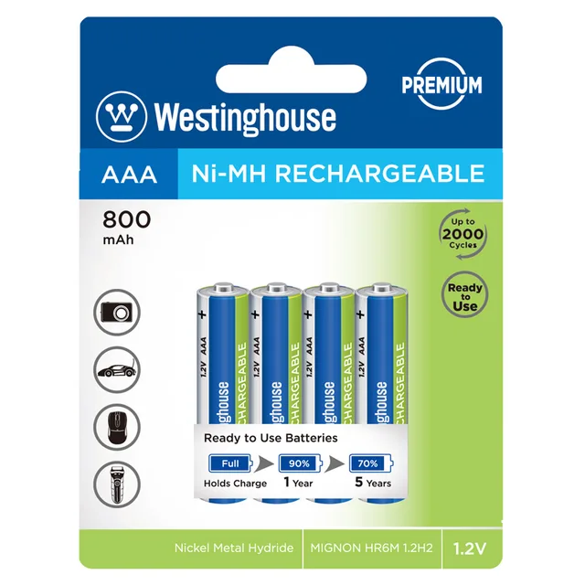 NH Rechargeable Batteries WZ-FS-NH-AAA800BP4AR