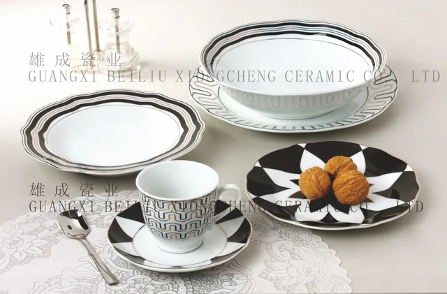 Lotus shape 30pc dinner set
