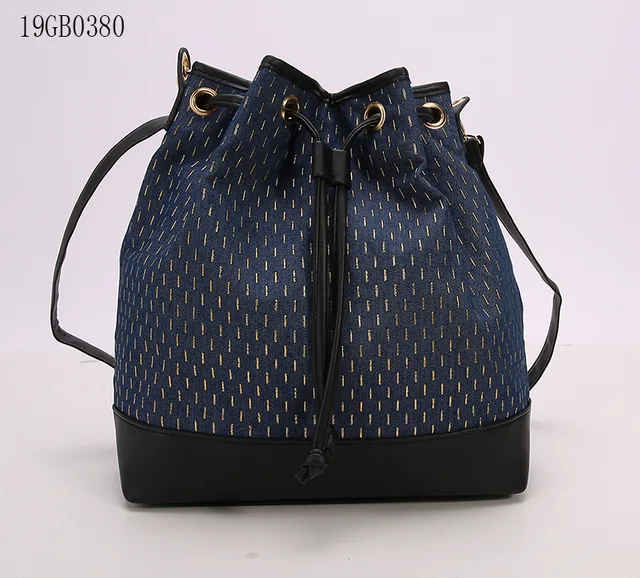 Jeans bucket shoulder bag