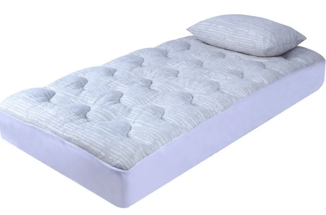 Bamboo blend knitted jacquard fabric mattress protector