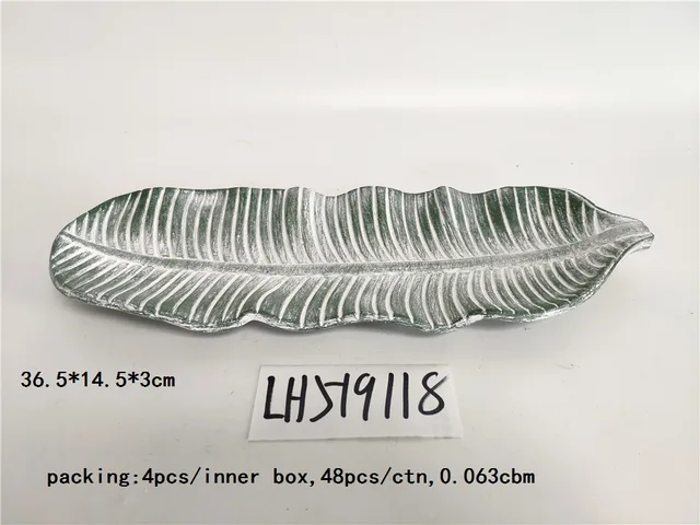 Mdf Leaf Tray Home Decoration