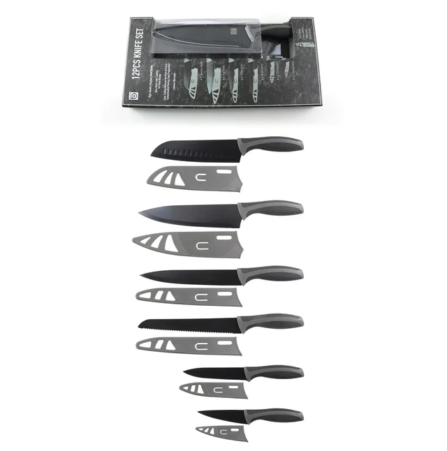 12pcs Knife Set with Sheath