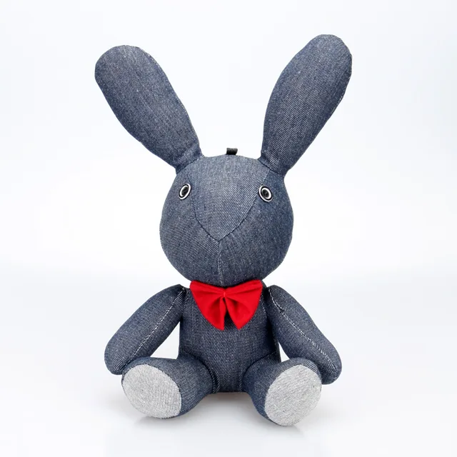 Jean Stuffed Bunny Girl toy for home decoration