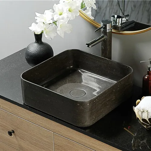SLS4013BS Contemporary Design Wash Basin in Natural Marble