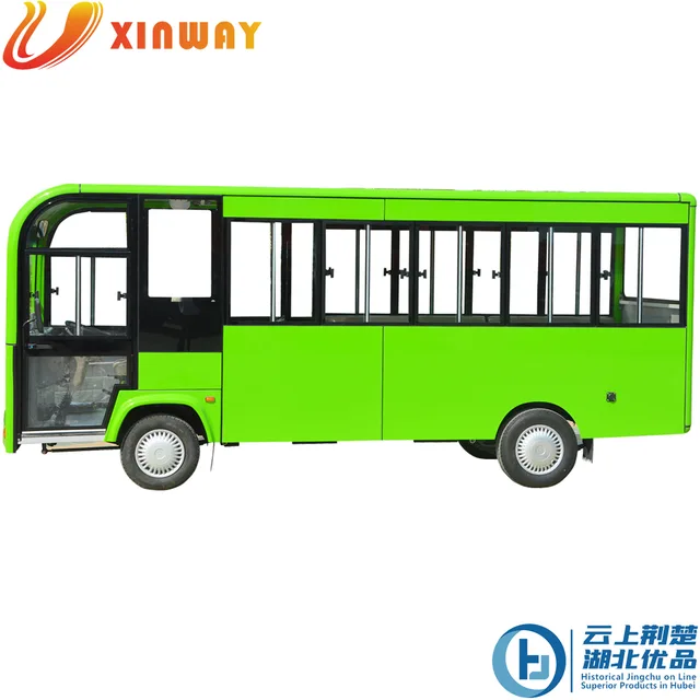New energy 17 seats Electric shuttle bus electric sightseeing bus