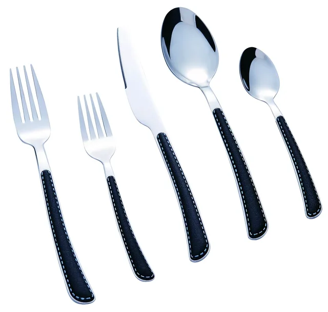 Stainless Steel Cutlery Set with Plastic Handle