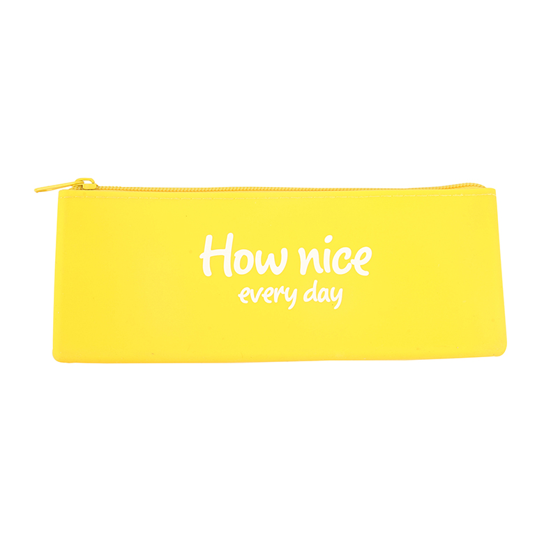 Silicone pencil bag