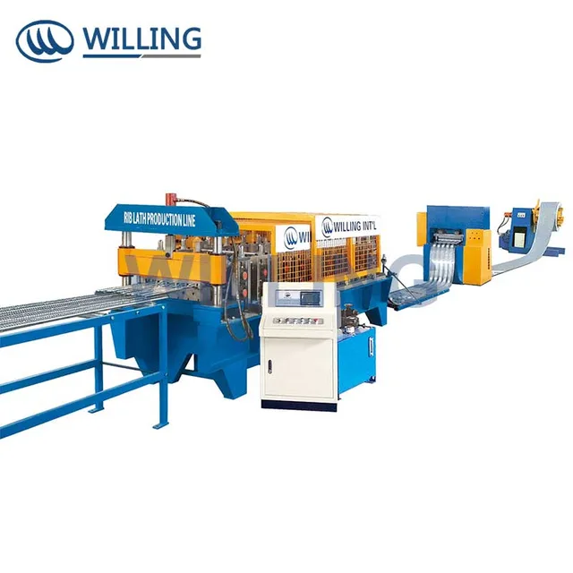 Rib lath production line