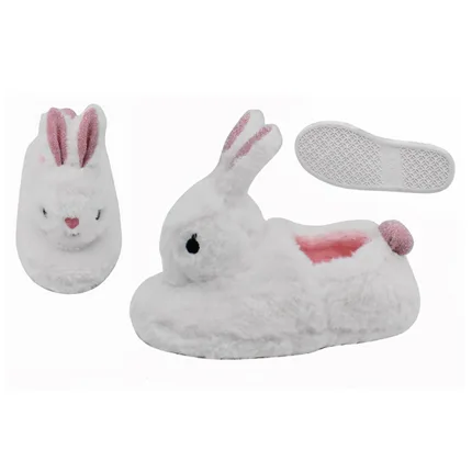 Kids White Rabbit Novelty Slipper