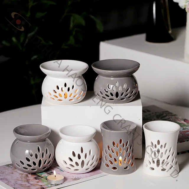 Ceramic oil Burner with hollow