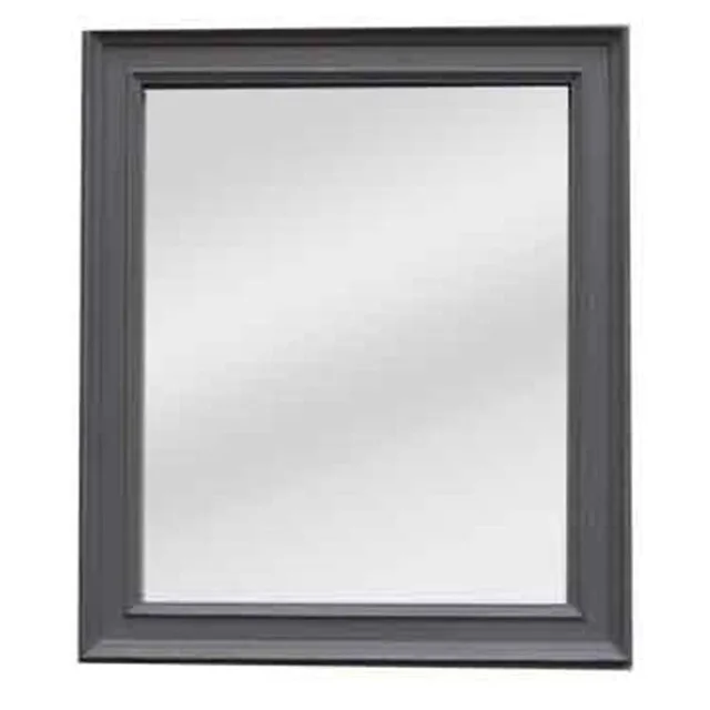 Cement grey frame with flat mirror