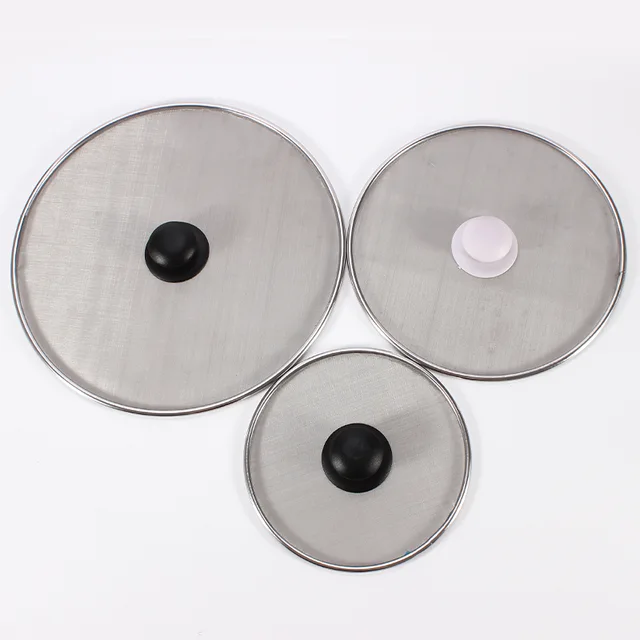 Sabre new design high quality BBQ Tools Metal stainless steel Splatter Screen for Strainer Frying Pan