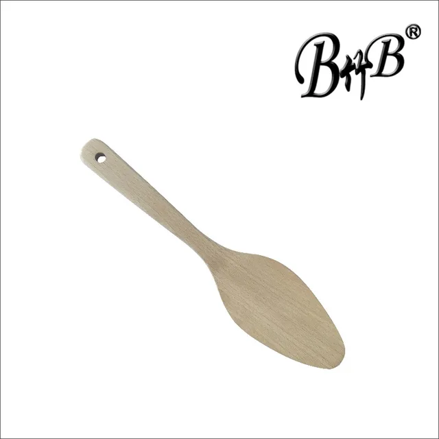 Wooden pizza spatula