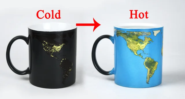 11oz Color Changing Coffee Mug(Both Glazing and Decal Change Color))
