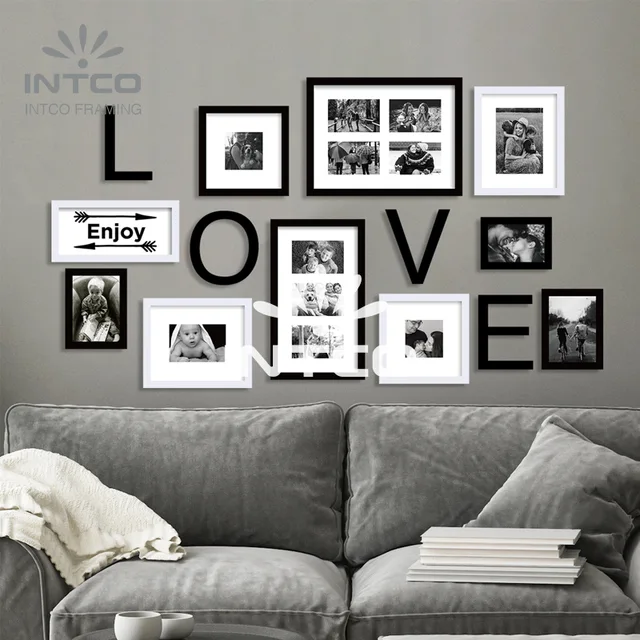 PS Modern multiple photo frame wall
