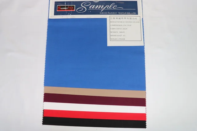 Cvc 55/45 155gsm Poplin Dyed
