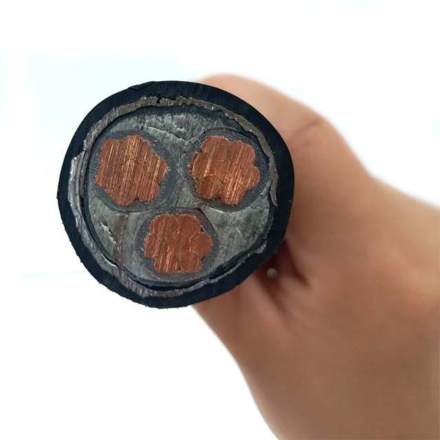 Submarine solid single core xlpe copper armored power cable 7 conductor core