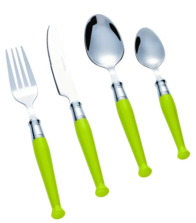 Stainless Steel Cutlery Set with Plastic Handle