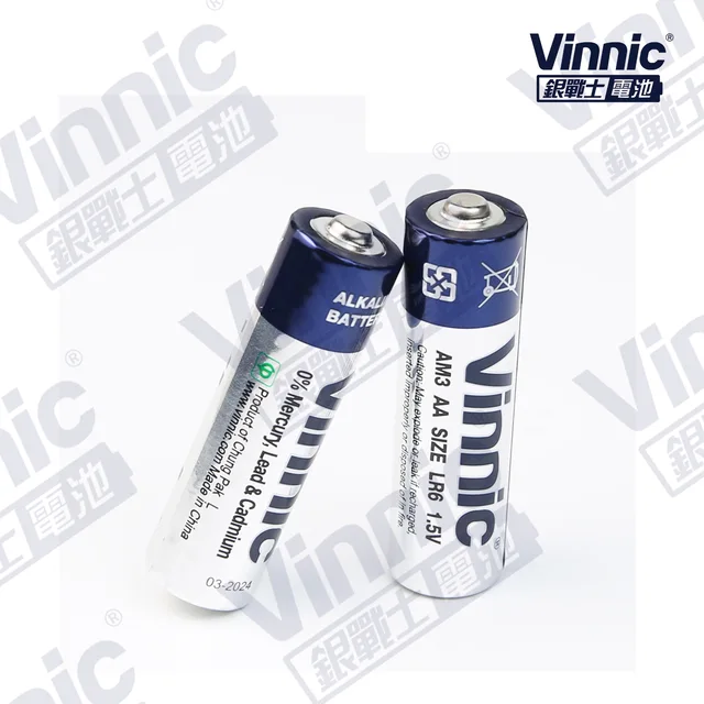 0% Mercury Alkaline Cylindrical Battery Series AM3 AA LR6