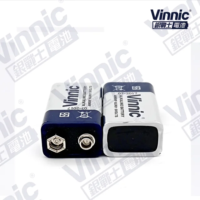 0% Mercury Alkaline Cylindrical Battery Series AM9VF 6LR61 9V Battery