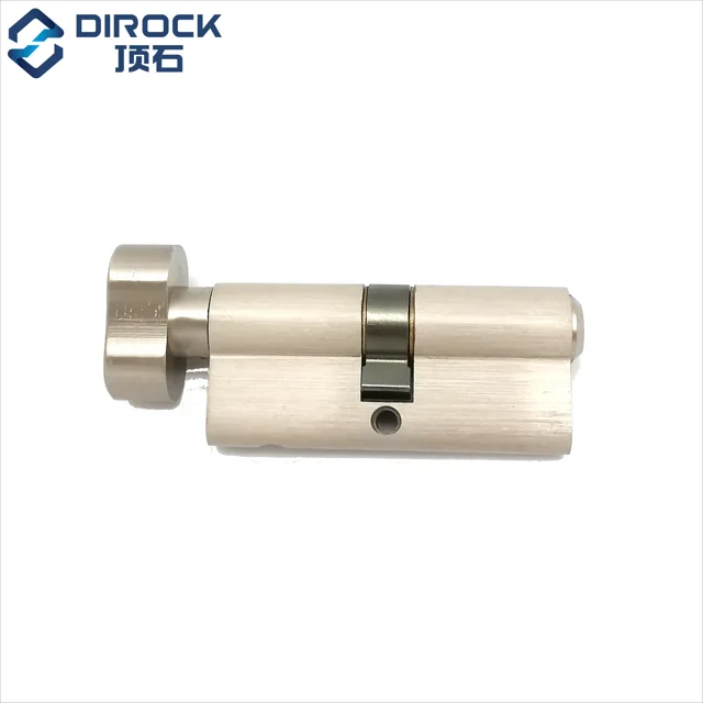Euro Profile Bathroom Brass Cylinder 70mm with thumb turn and emergency release