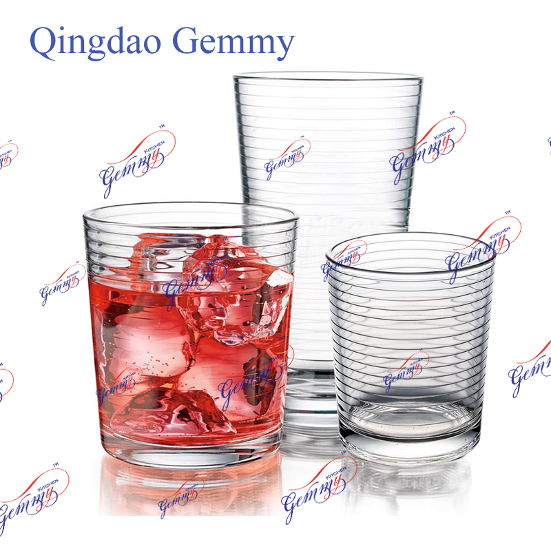 Glass drinking tumblers