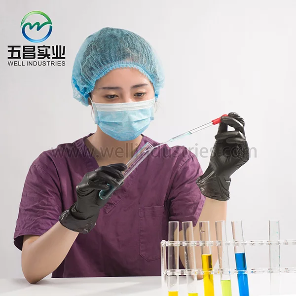 Black Vinyl Gloves