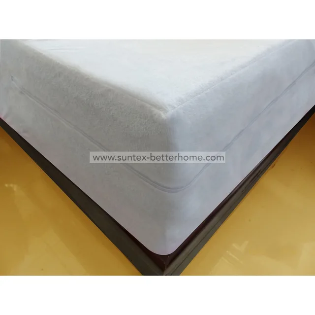 Bed Bug Proof Terry Fabric Zippered Waterproof Mattress Encasement