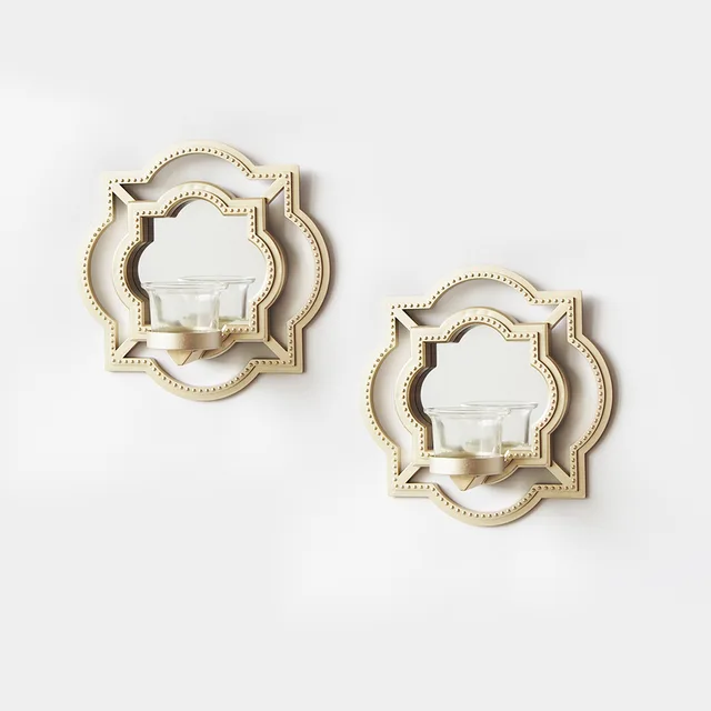 2pc wall plastic candle holder