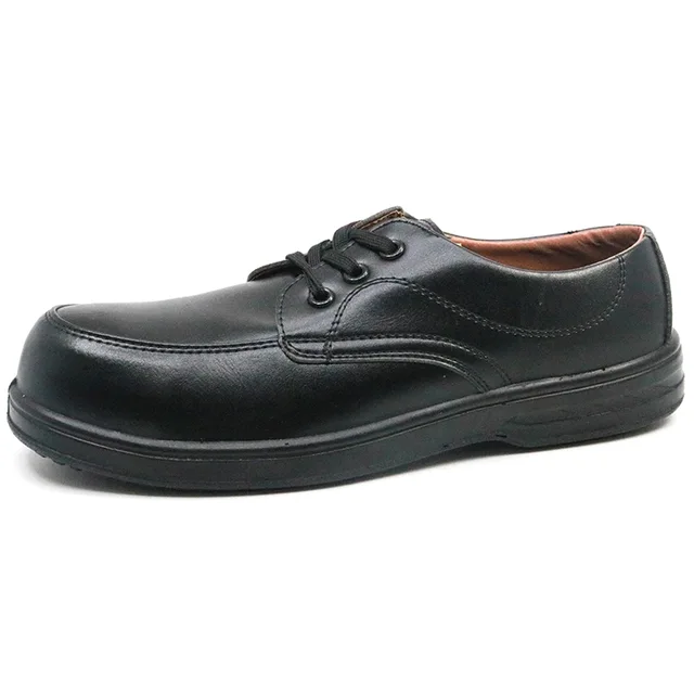 Anti slip composite toe metal free men executive safety shoes
