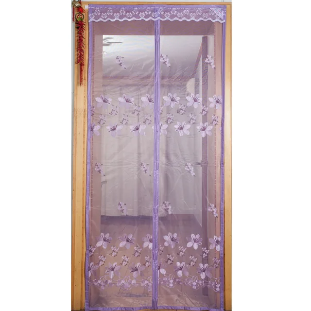 Hot sell embroidery magnetic door curtain screen for 2021