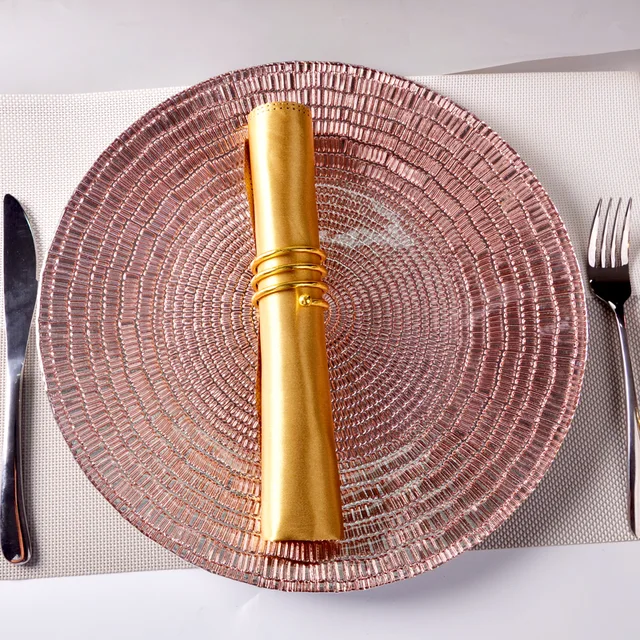 New coming glass food charger plate, fruit plate, dining room/kitchen ware glass charger plate