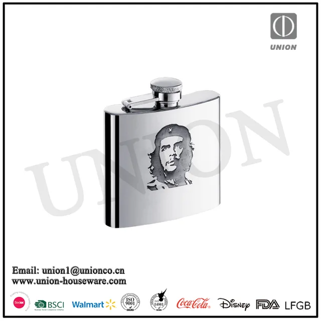 Factory direct sale 304 stainless steel Hip flask 5oz hip flask Flask 5oz engraved or silk- screen printed finished